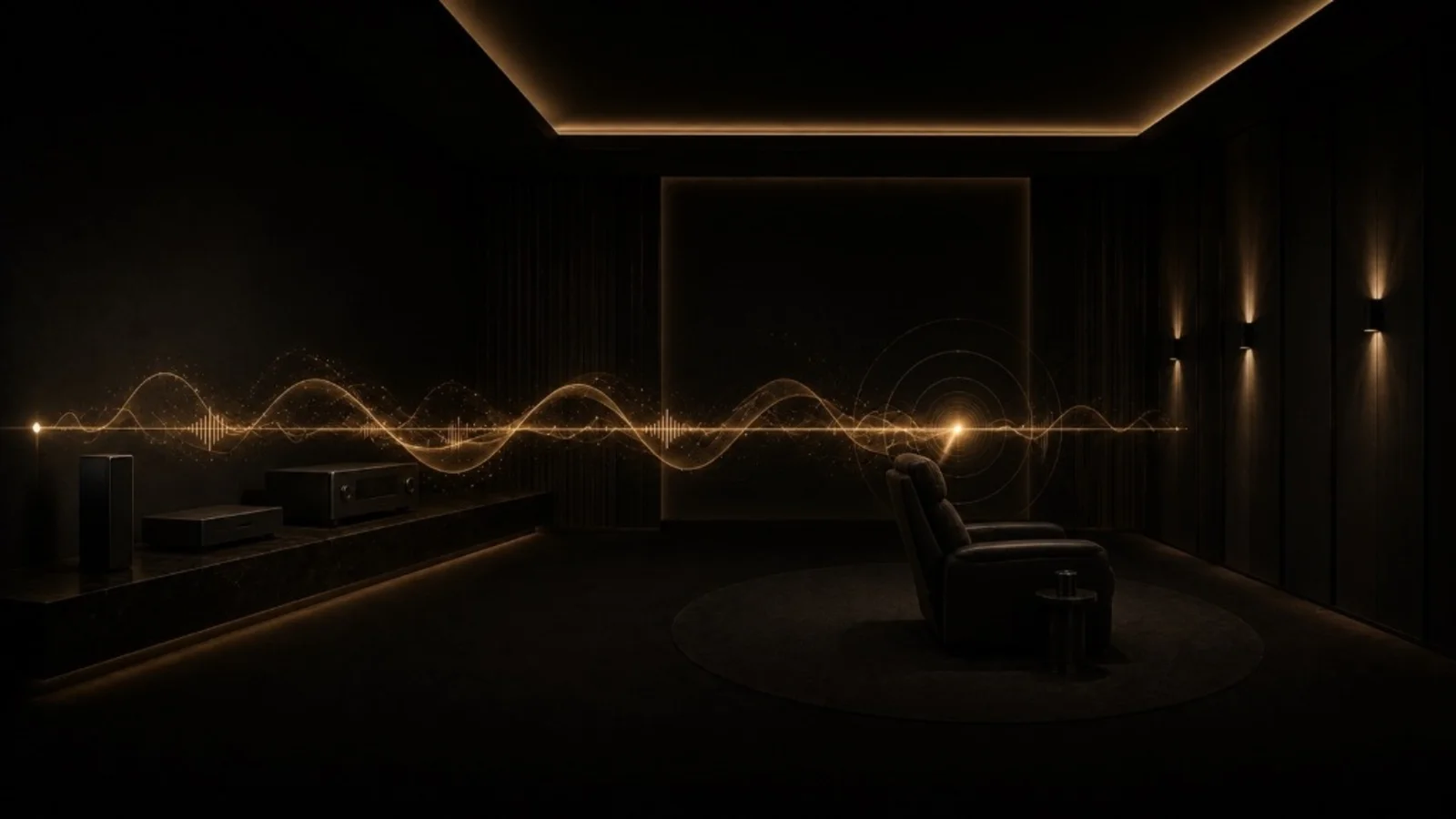 Cinema Machina lossless audio signal chain from source to player, HDMI eARC, AVR and private cinema room