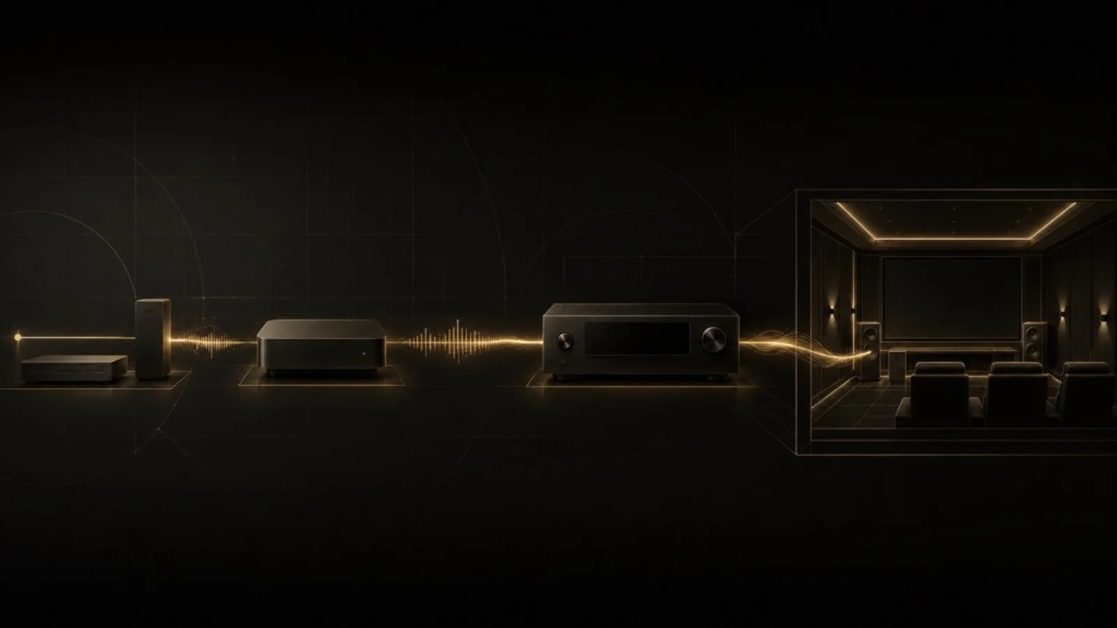 Lossless audio path visualization for Dolby TrueHD, DTS-HD Master Audio and DTS:X private cinema playback